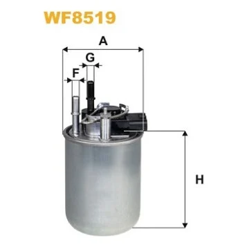 Фільтр паливний Wixfiltron WF8519