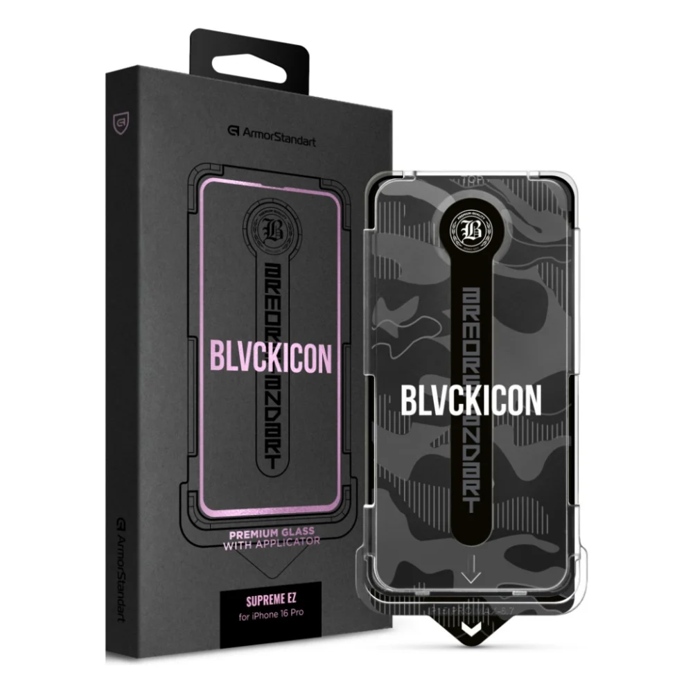 Скло захисне Armorstandart Black Icon Supreme EZ iPhone 16 Pro (ARM80849)