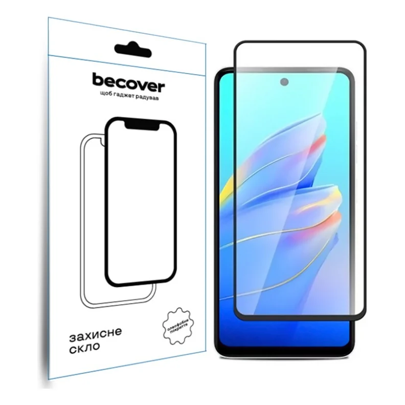 Скло захисне BeCover Tecno Spark Go 1 (KL4) Black (712318)