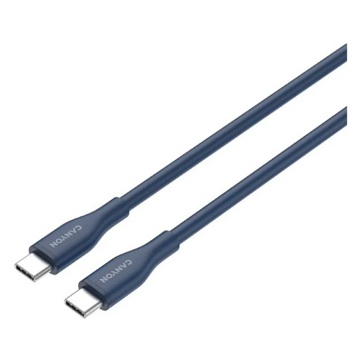 Дата кабель USB-C to USB-C 1.0m CC60SC10 60W Silicon Dark blue Canyon (CNS-CC60SC10DB) — фото 3