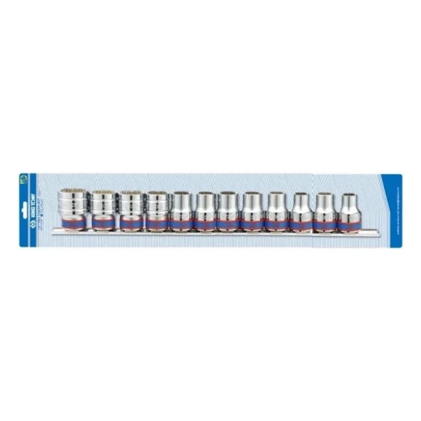Набір головок KING TONY 1/2", шестигранних, 10-24 мм, 12 шт. (4312MR8)