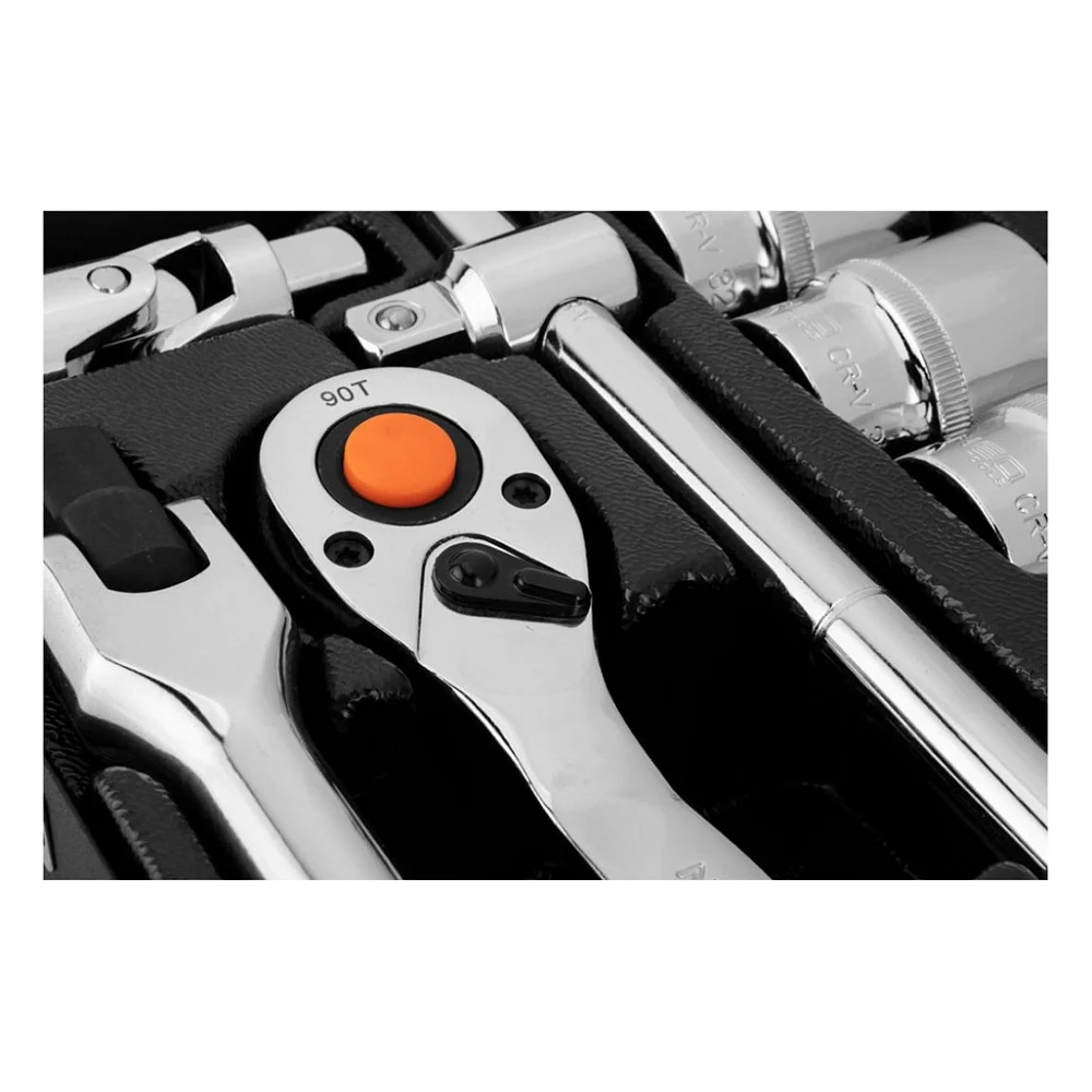 Набір головок Neo Tools 25шт, 1/2", CrV, металевий кейс (10-036) — фото 3