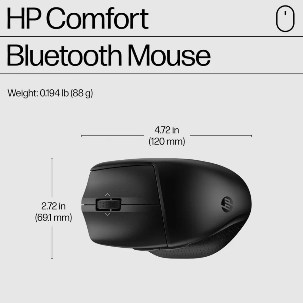 Мишка HP 480 Comfort Bluetooth Black (8T6M3AA) — фото 6