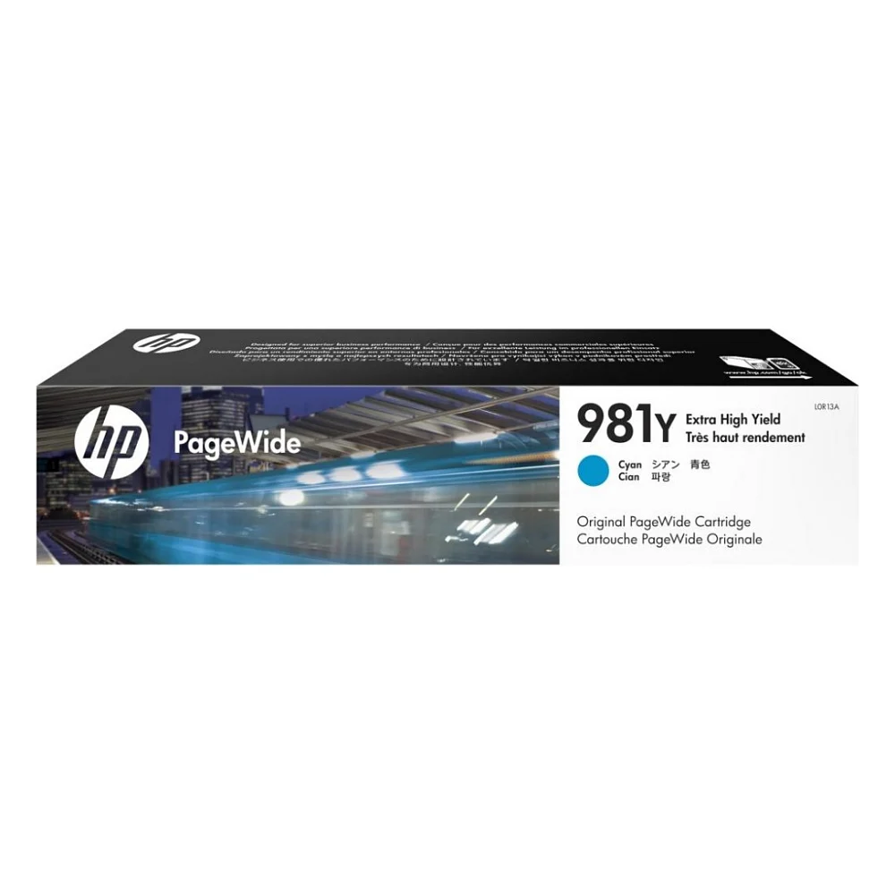 Картридж HP PageWide 981Y Cyan 16K, Enterprise 556/586 (L0R13A)