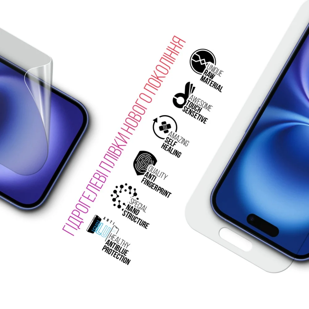 Плівка захисна Armorstandart Kit Clear + Anti-Blue Apple iPhone 16 (ARM80681) — фото 3