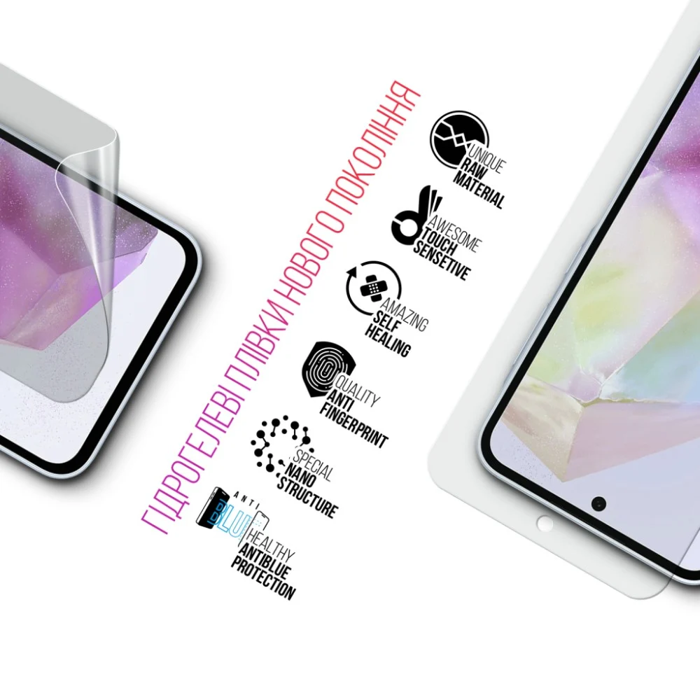 Плівка захисна Armorstandart Kit Clear + Anti-Blue Samsung A35 5G (A356) (ARM80687) — фото 3