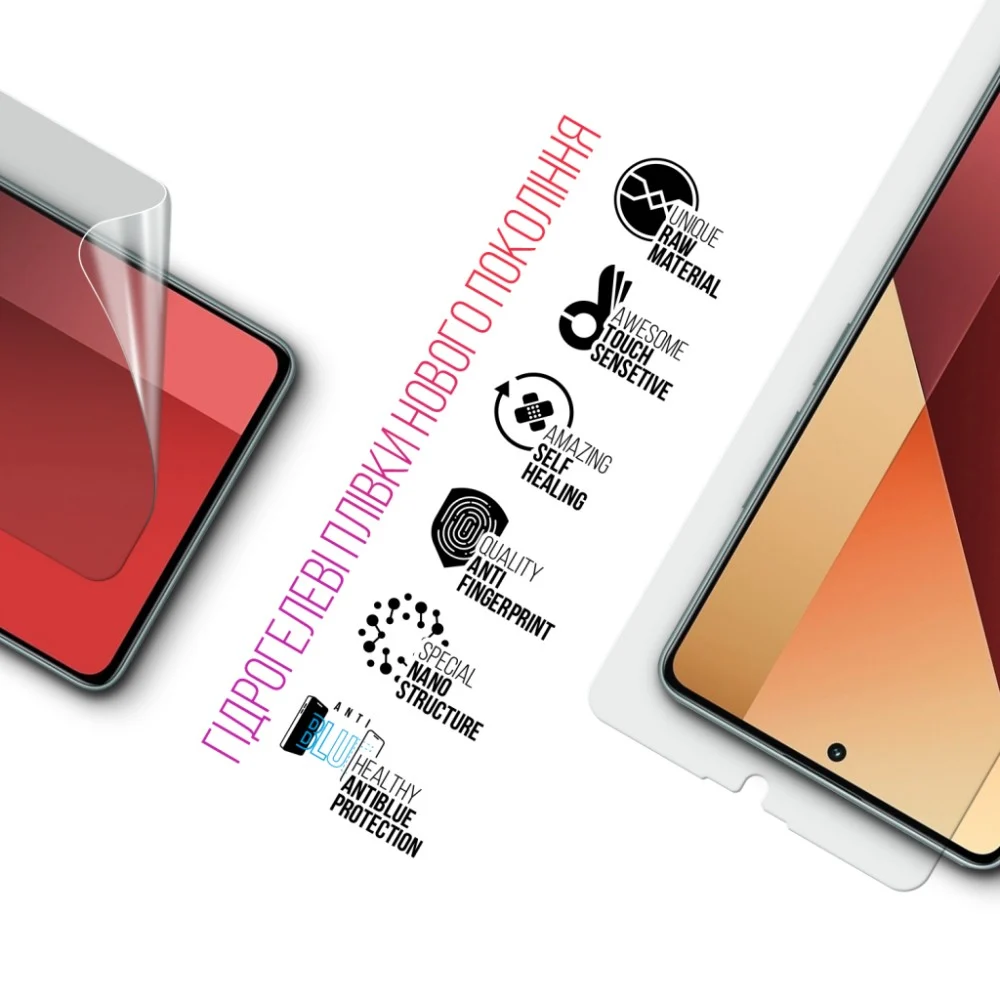 Плівка захисна Armorstandart Kit Clear + Anti-Blue Xiaomi Redmi Note 13 4G (ARM80692) — фото 3