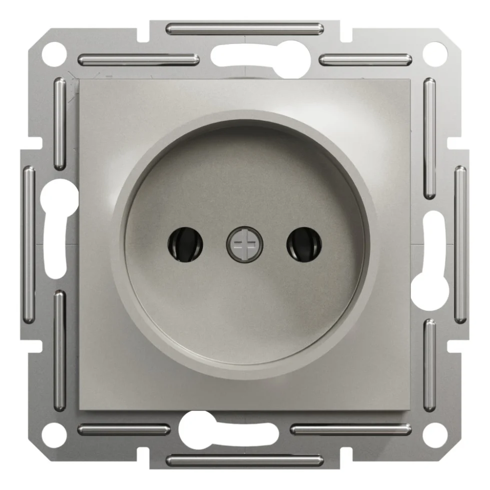 Розетка Schneider Electric ASFORA без заземлення бронза (EPH3000169)