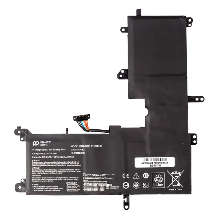 Акумулятор до ноутбука ASUS VivoBook Flip 14 TP410UA (B31N1705) 11.52V 3653mAh PowerPlant (NB432141)