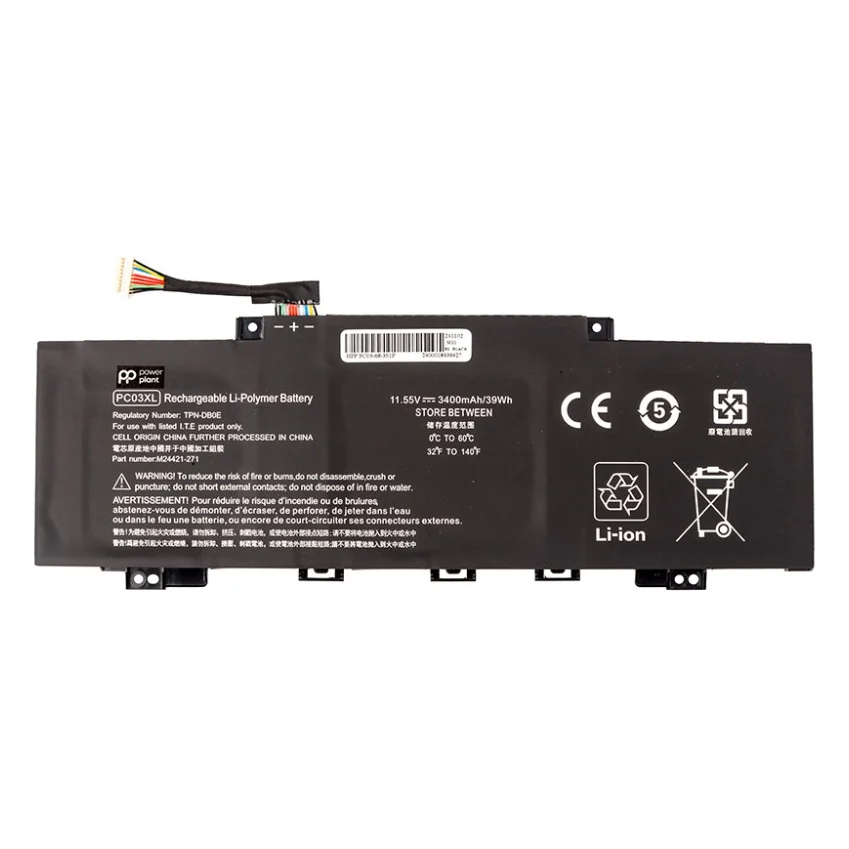 Акумулятор до ноутбука HP Pavilion X360 14 Series (PC03) 11.55V 3400mAh PowerPlant (NB462346)