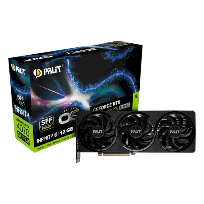 Відеокарта PALIT GeForce RTX 4070 Super 12288Mb Infinity 3 OC  (NED407ST19K9-1043S)