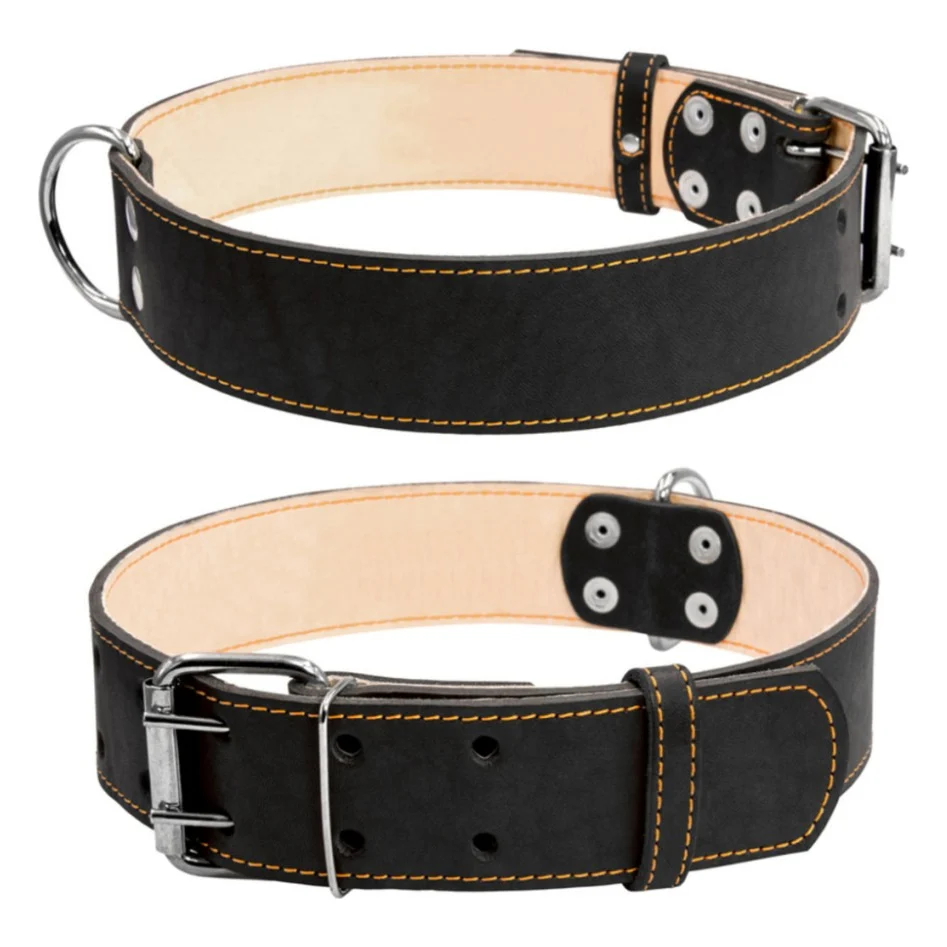 Нашийник для тварин Collar подвійний 45 мм 56-68 см чорний (03591) — фото 2