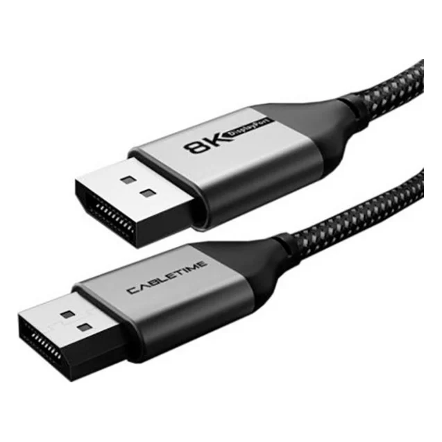 Кабель Cabletime DisplayPort to DisplayPort 1.4V 32AWG 8K 2м (CA914647) — фото 2