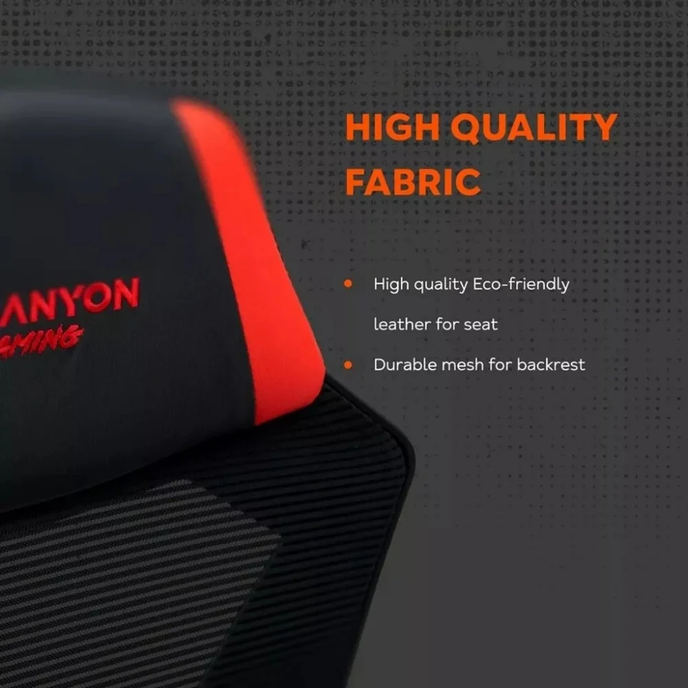 Крісло ігрове Canyon Flow MCH01 Mesh Black/Red (CNE-MCH01R) — фото 9