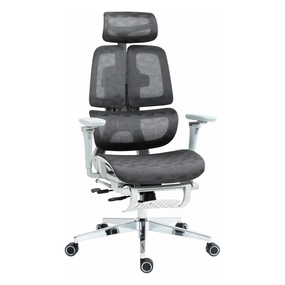 Офісне крісло GT Racer B-2450 White/Gray