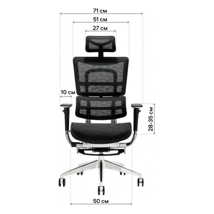 Офісне крісло GT Racer X-801L Black (X-801L Black (W-21)) — фото 5