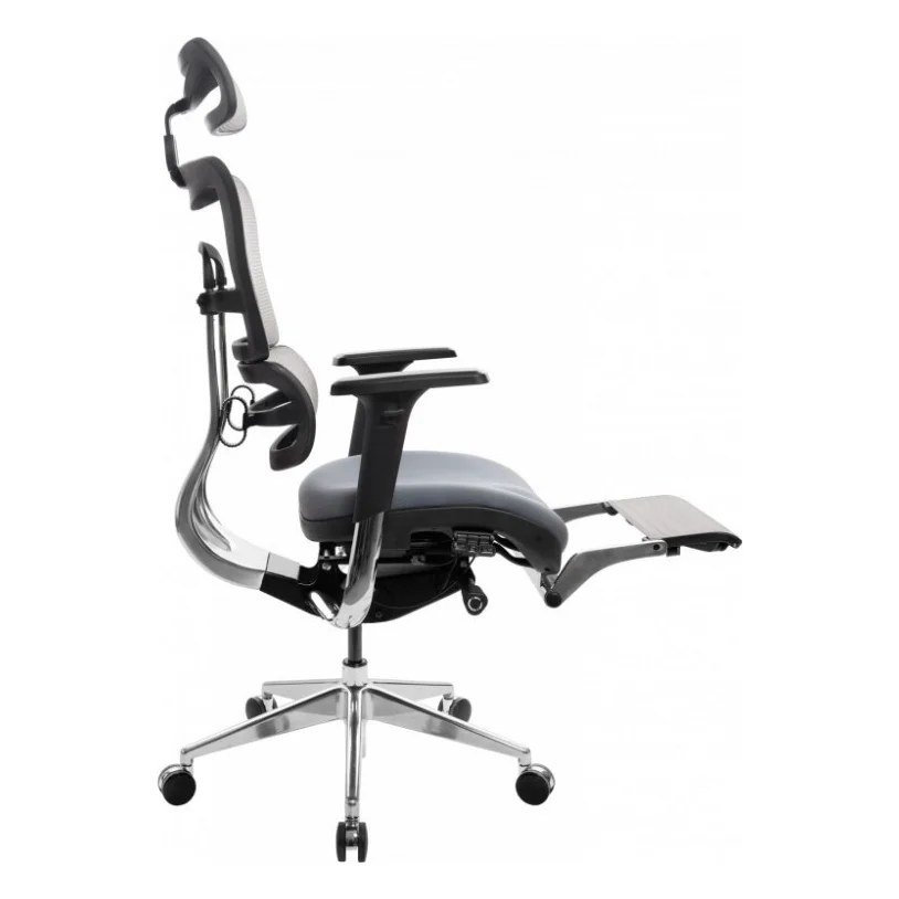 Офісне крісло GT Racer X-802L Bright Gray (X-802L Bright Gray (W-20 B-40)) — фото 6