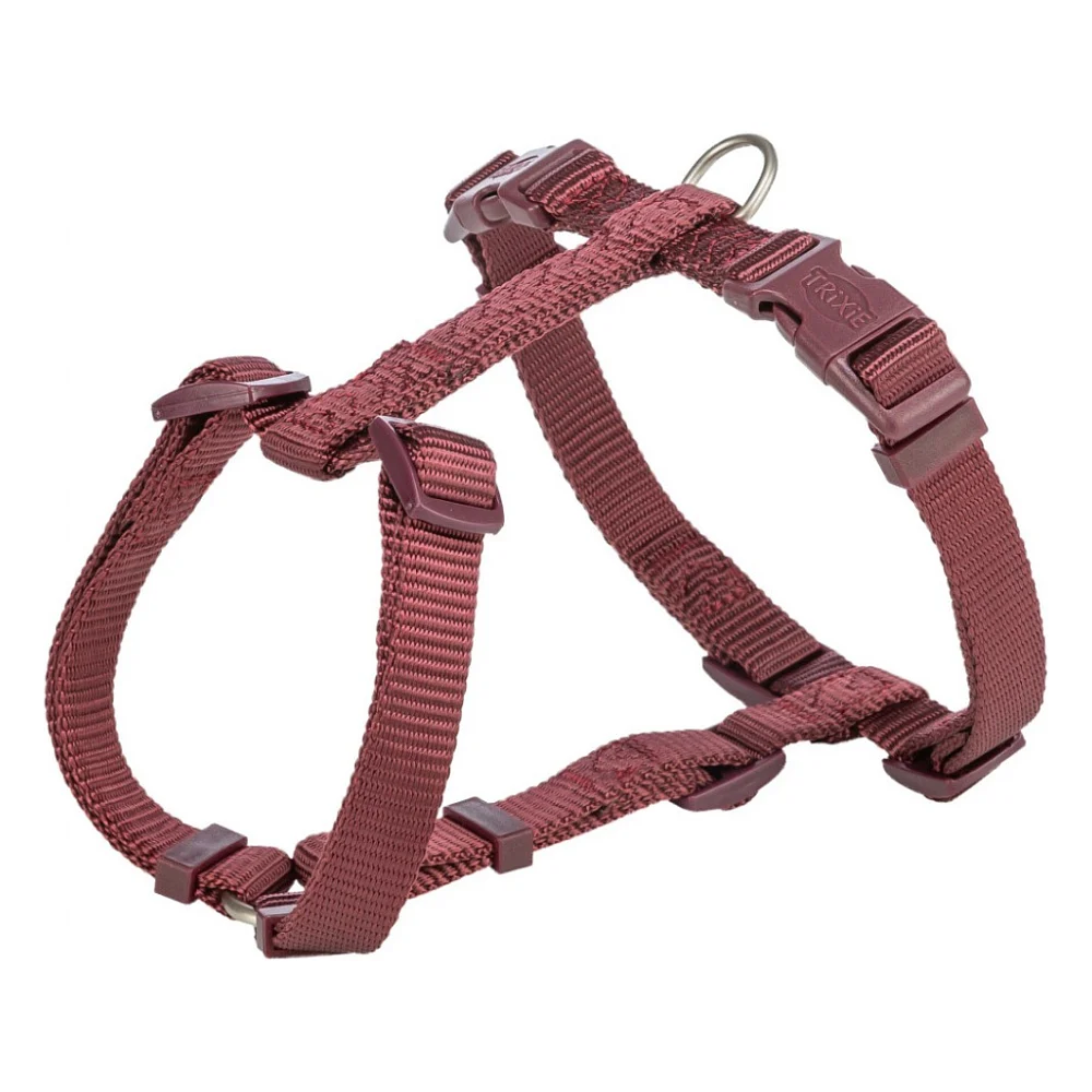 Шлея для собак Trixie Premium H-harness M-L 52-75 см 20 мм Бордова (4053032672895)