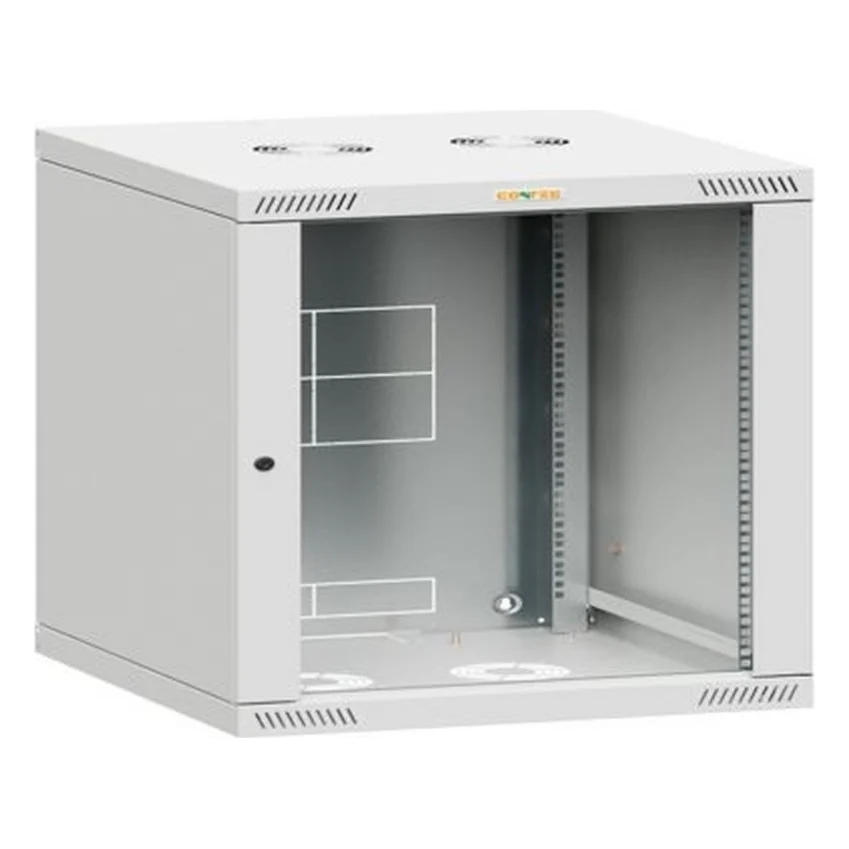 Шафа настінна Conteg 12U 19" глибина 450мм, розібрана, RAL7035 (RQN-U-12-60/45)
