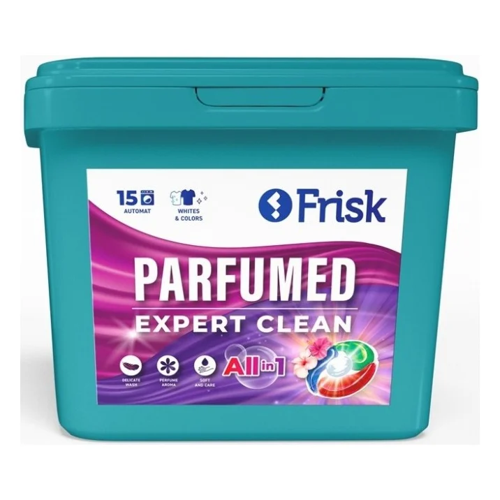 Капсули для прання Frisk Parfumed Expert Clean 15 шт. (4820197122592)