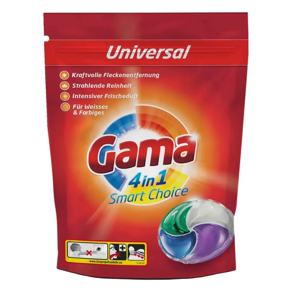Капсули для прання Gama 4 in 1 Universal 30 шт. (8435495826996/8435495836698)