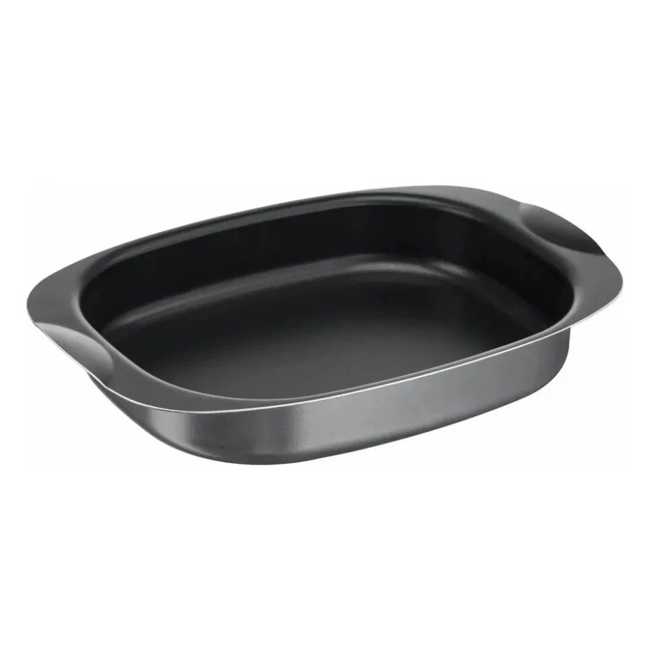 Форма для випікання Tefal La Recyclee, овальна, з ручками, 24х36см, алюміній, чорний (J5701553)