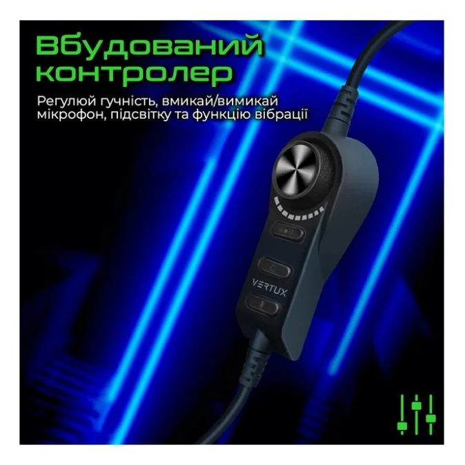 Навушники Vertux Warfare 7.1 USB Black (warfare.black) — фото 8