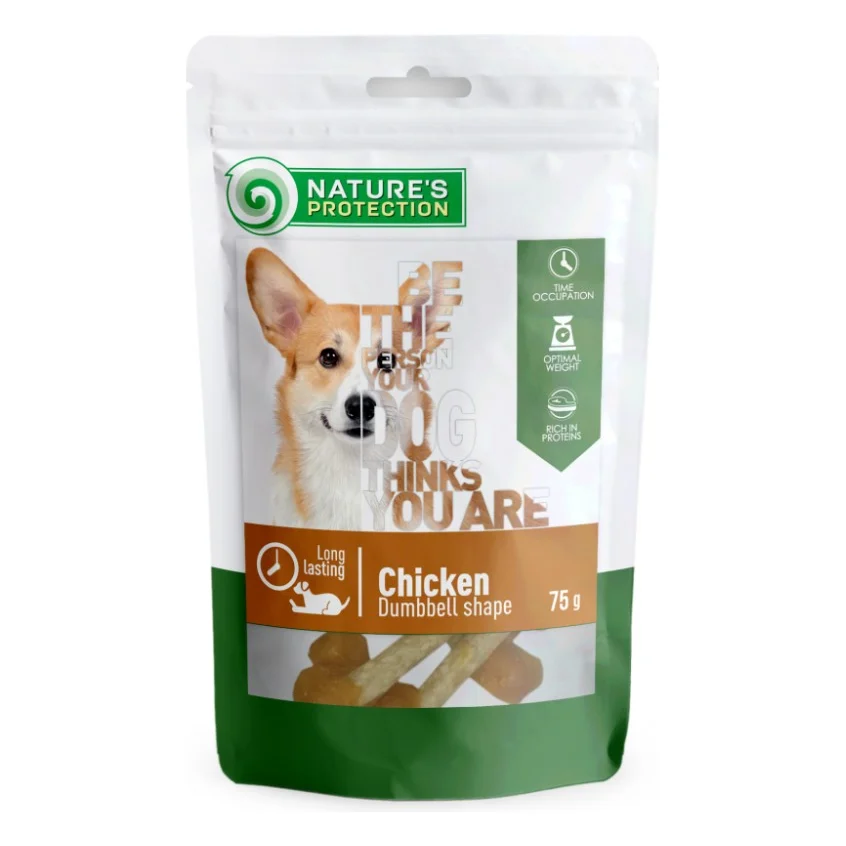 Ласощі для собак Nature's Protection with chicken 75 г (SNK46087)