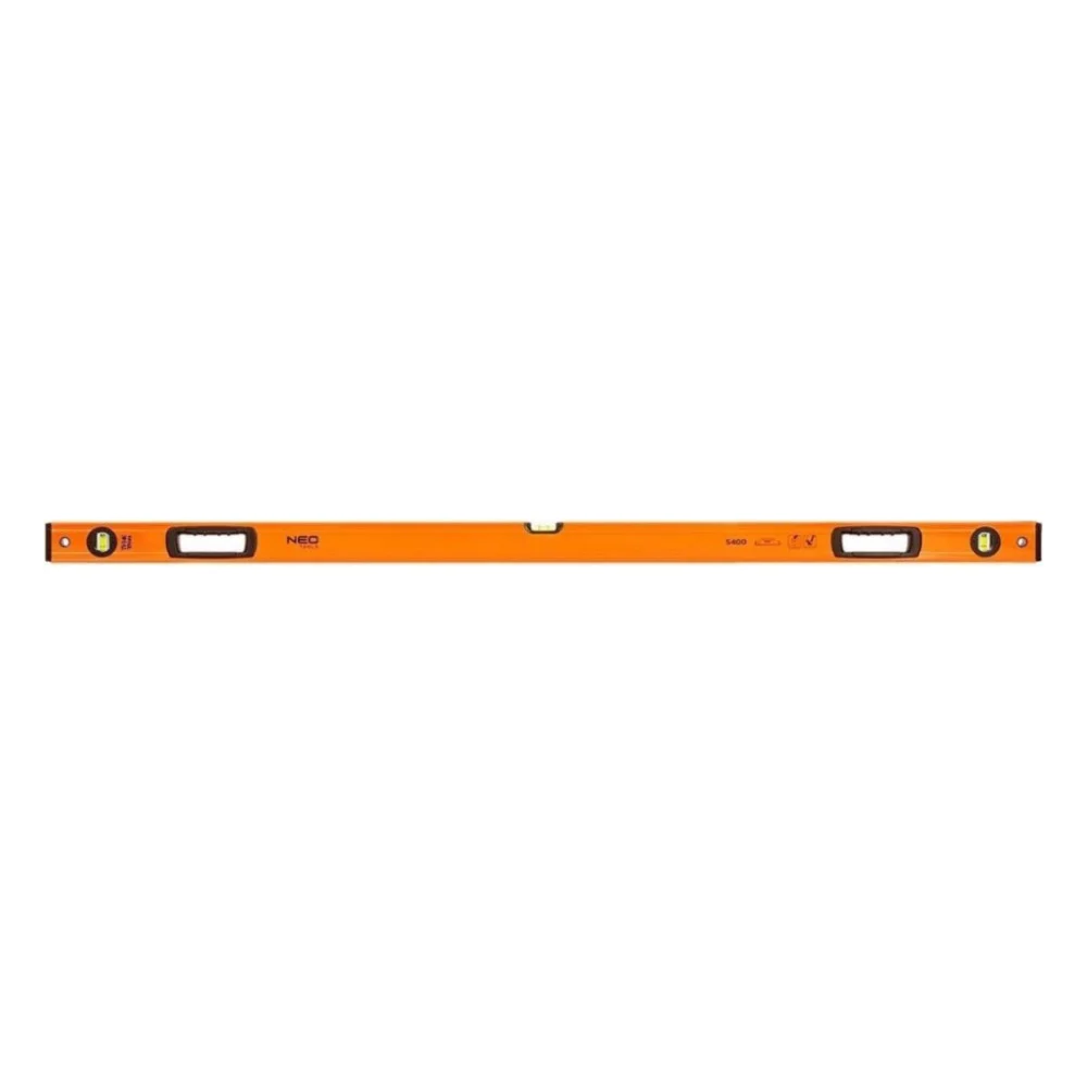 Рівень Neo Tools S 400 алюмінієвий, 150 см, 3 капсули, 2 отвори для рук (71-146)