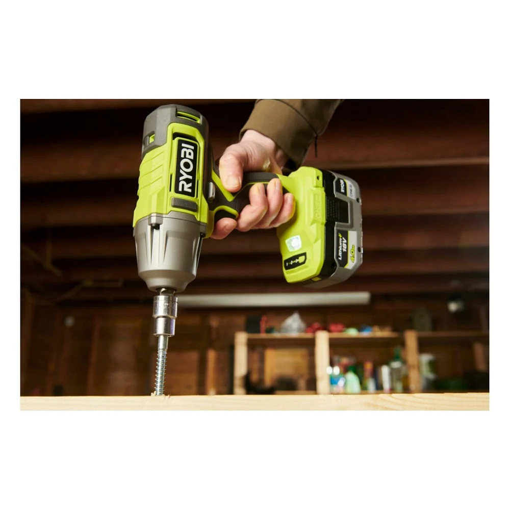 Гайковерт Ryobi ONE+ ударний RIW18-1C20SA3, 18V, 2Ah, 2600об/хв. 800Нм, 1/2" 3 шв, сумка (5133005664) — фото 5