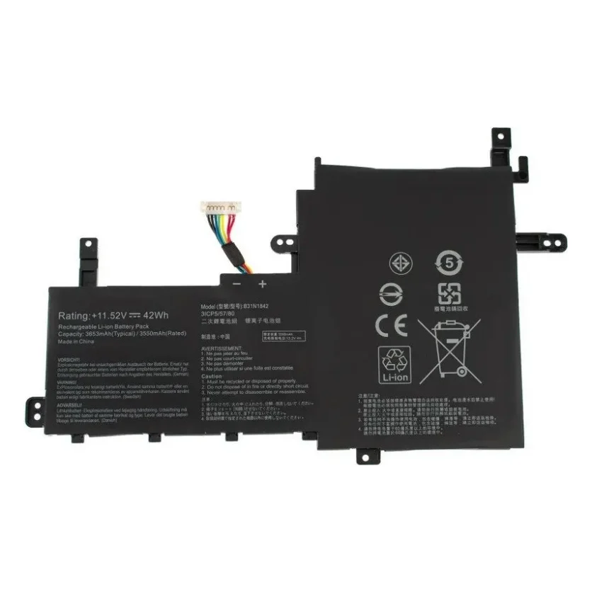Акумулятор до ноутбука Asus X531 B31N1842, 3550mAh (42Wh), 3cell, 11.52V, Li-Pol AlSoft (A47989)