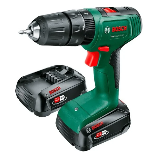Шуруповерт Bosch EasyImpact 18V-40 18В 2х1.5Агод 2038Нм 0-4300-1650обхв кейс ЗП 1.4кг (0.603.9D8.102)