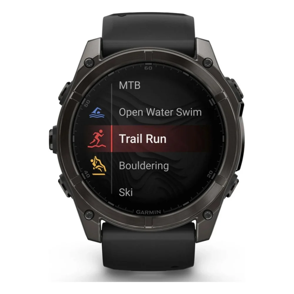 Смарт-годинник Garmin Fenix 8 51mm AMOLED Sapphire Carbon Gray DLC Titanium with Black Silicone (010-02905-63) — фото 7