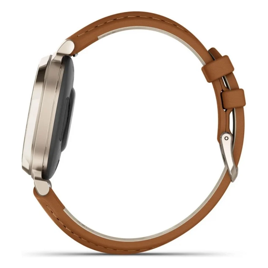 Смарт-годинник Garmin Lily 2 Cream Gold with Tan Leather Band (010-02839-60) — фото 5