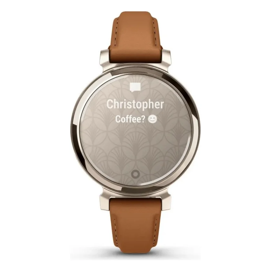 Смарт-годинник Garmin Lily 2 Cream Gold with Tan Leather Band (010-02839-60) — фото 7