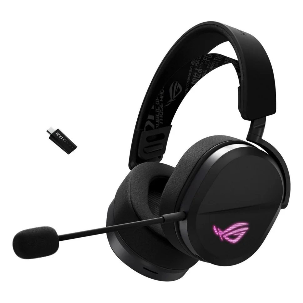 Навушники ASUS ROG Pelta Bluetooth/Wireless Black (90YH0410-BHUA00)
