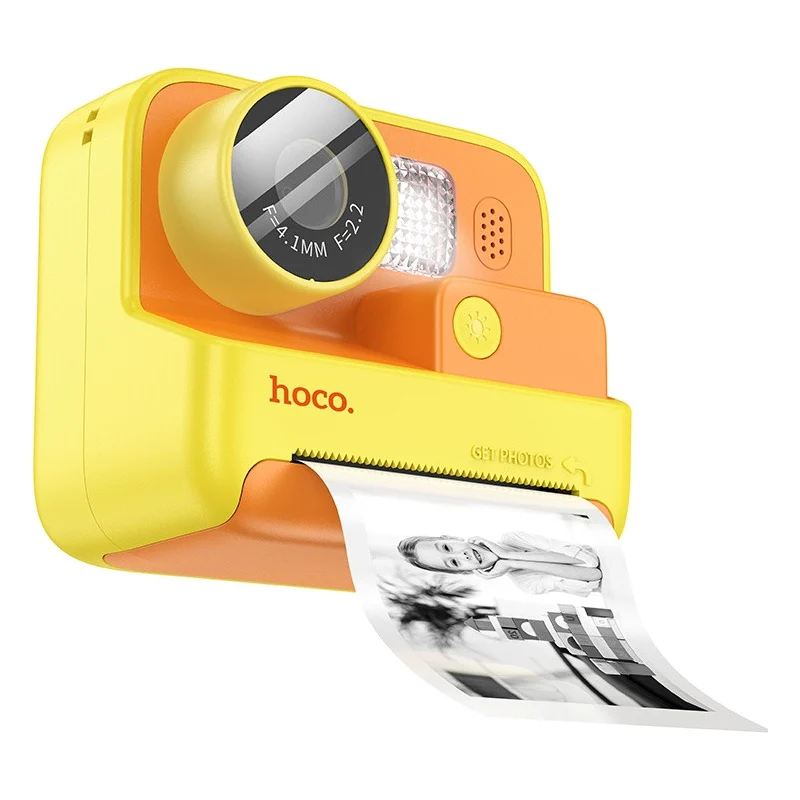 Камера миттєвого друку HOCO DV200 Dual lens Yellow