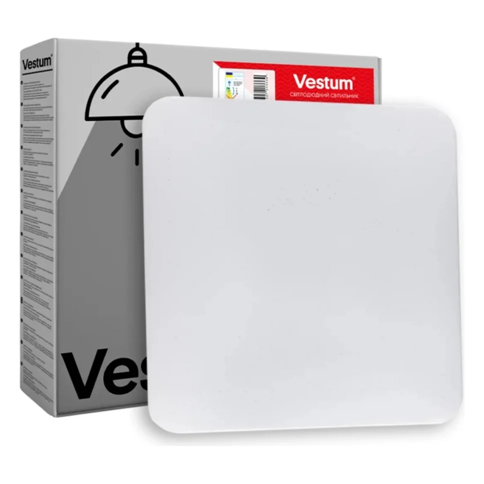 Світильник Vestum QUATRO зоряне небо 30W 4000К 4срібло (VS-90075)