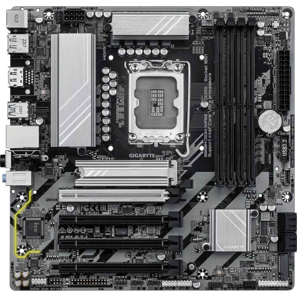 Материнська плата GIGABYTE B860M DS3H WIFI6E