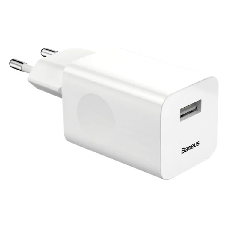 Зарядний пристрій Baseus Home Charger 1USB QC3.0 12V/2A White (CCALL-BX02) Damaged Box