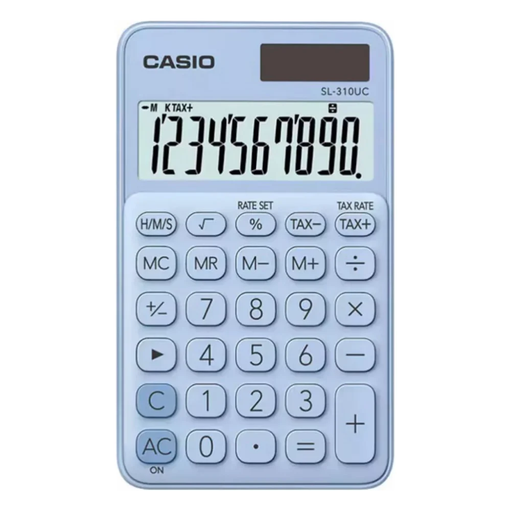 Калькулятор Casio SL-310UC-LB-W-EC, блакитний (CALC-CAS-SL-310UC-LB)