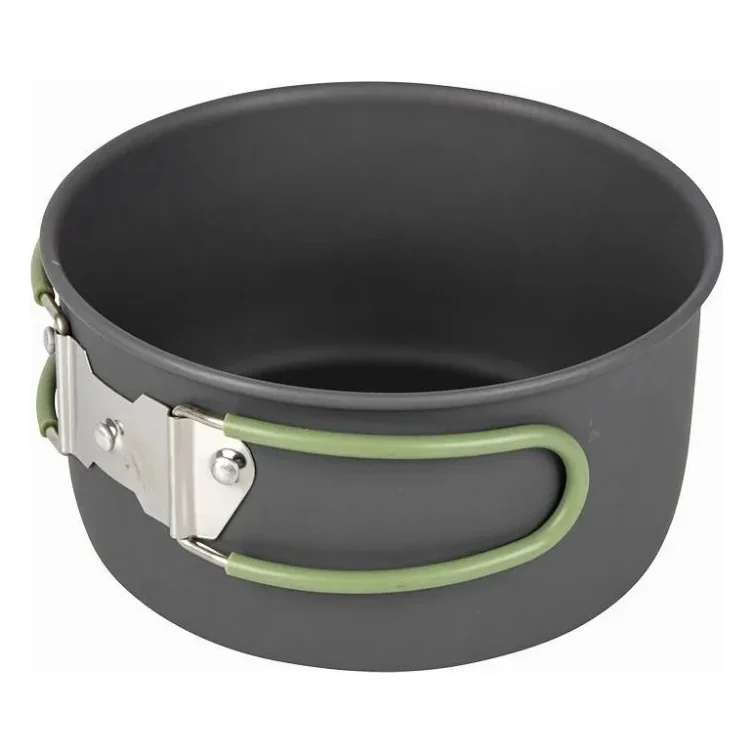 Набір туристичного посуду Bo-Camp Explorer 4 Pieces 21 Hard Anodized Grey/Green (2200241) — фото 5