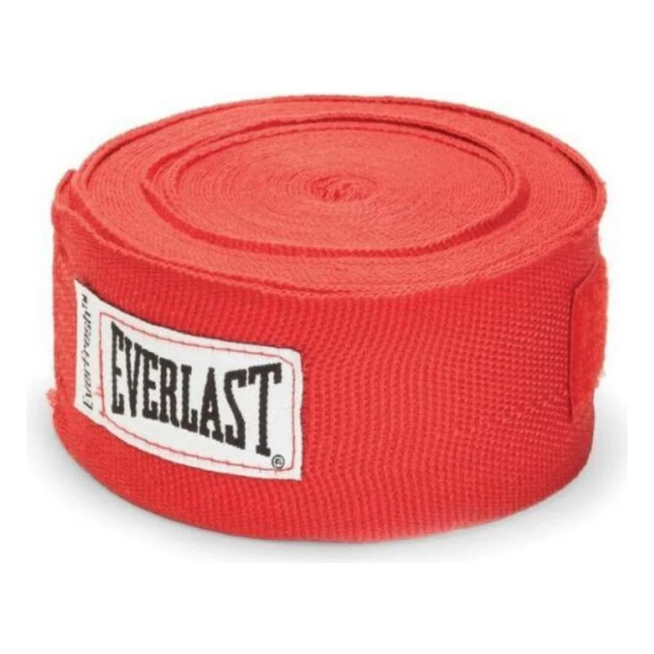 Бинт для спорту Everlast Pro Style Hand Wraps 180 х 2 червоний Уні 180 (457,2см) (723771-71-4)