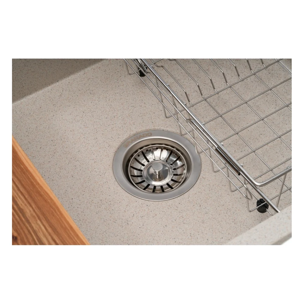 Мийка кухонна GRANADO Basic Estella terra (+ змішувач Campo LUX inox + дозатор Redondo inox + кошик + (ksg0103) — фото 4