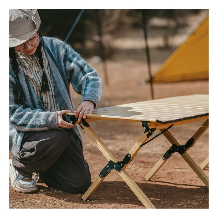 Туристичний стіл Naturehike CNK2300JU010 розмір S алюміній бежевий (6976023926938) — фото 5