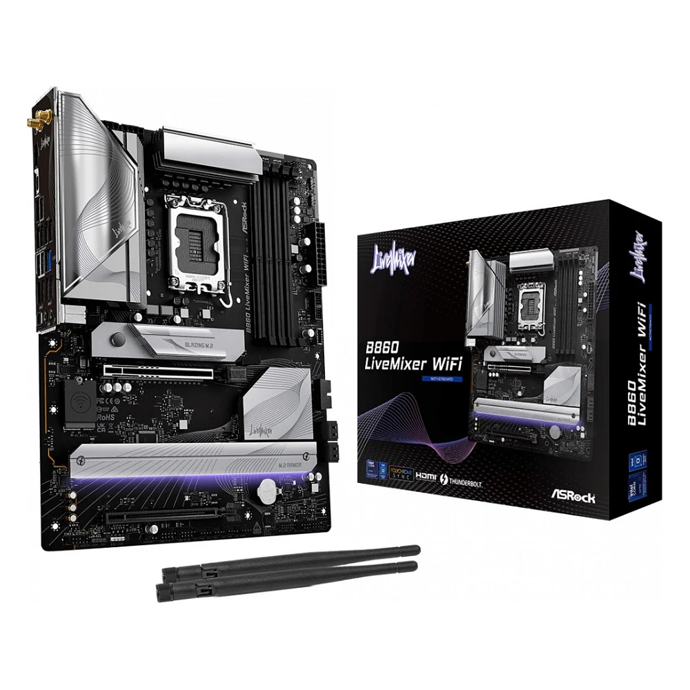 Материнська плата ASRock B860 LiveMixer WiFi