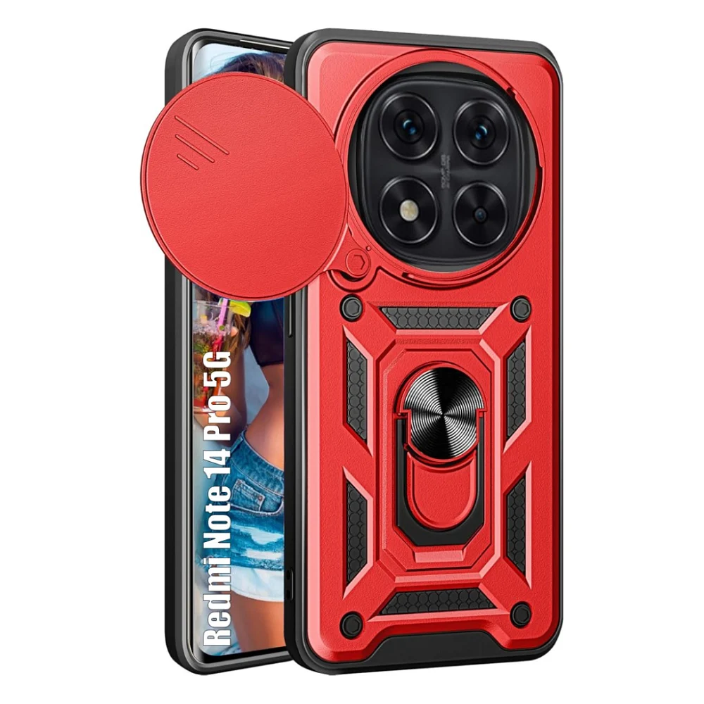 Чохол до мобільного телефона BeCover Military Xiaomi Redmi Note 14 Pro 5G Red (713096)