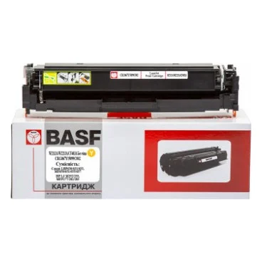 Картридж BASF Canon 067 Yellow LBP631/HP M252 W2212A/5099C002 без чипа (BASF-KT-067Y-WOC)