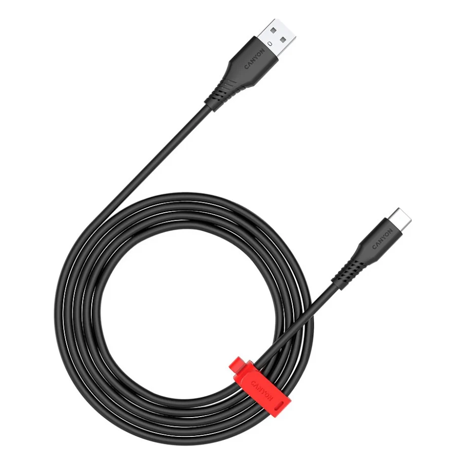 Дата кабель USB 2.0 AM to Type-C 1.2m AC18SC 18W Black Canyon (CNS-AC18SC12B)