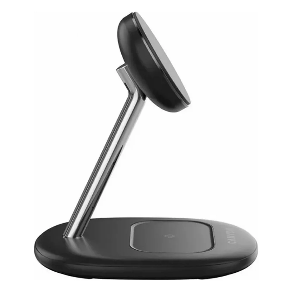 Бездротовий зарядний пристрій Canyon wireless charger WCS-205 15W Qi2 2in1 w/o adapter Black (CNS-WCS205BW/A) — фото 4